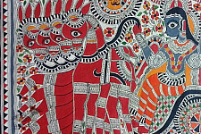 Madhubani painting | Ramachandra With Sita