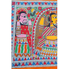 Madhubani painting | Raam & Seeta
