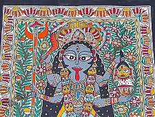 Madhubani painting | Maa Kaali