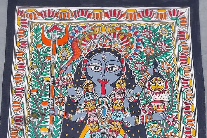 Buy Madhubani painting | Maa Kaali
