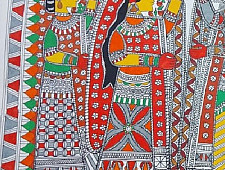 Madhubani painting | Ram & Sita Jaymaala