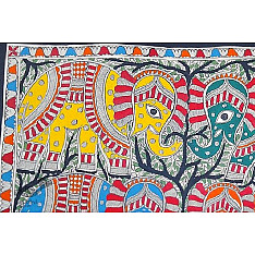 Madhubani painting | Elephants