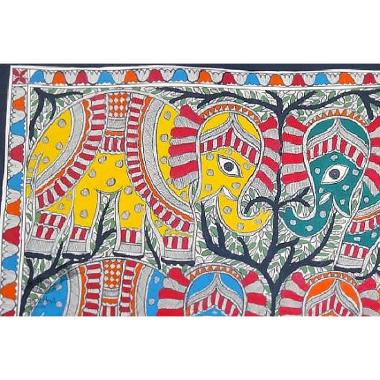 shop Madhubani painting | Elephants