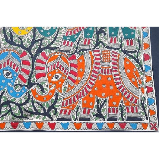 shop Madhubani painting | Elephants