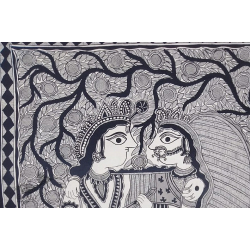 Madhubani painting | Radha Krishna