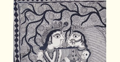 Madhubani painting | Radha Krishna