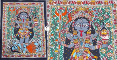 Madhubani painting | Maa Kaali