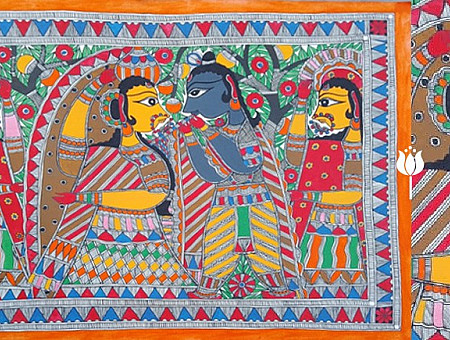 Buy Madhubani Painting Fish Gaatha buy-madhubani-painting-fish-gaatha