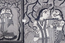 Madhubani painting | Radha Krishna