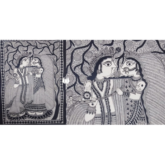 shop Madhubani painting| Radha - Krishna