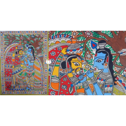 Madhubani painting | Radhe Krishn