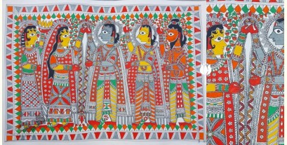 Madhubani painting | Ram & Sita Jaymaala