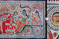 Madhubani painting | Ramachandra With Sita