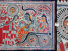 Madhubani painting | Ramachandra With Sita