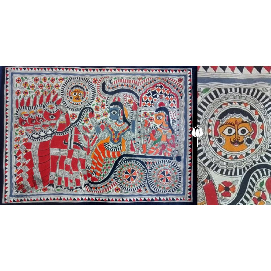 shop Madhubani painting| Ramachandra With Sita