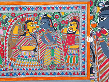 Madhubani painting | Sita & Ram