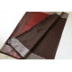 Traditional Bengali cotton saree  Black With Maroon Pallu