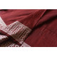 Traditional Bengali cotton Maroon saree