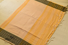 Paromita ~ Handloom Cotton Saree - Light Yellow