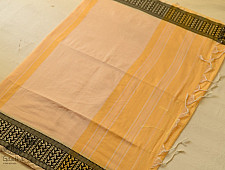 Paromita ~ Handloom Cotton Saree - Light Yellow