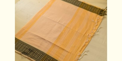 Paromita ~ Handloom Cotton Saree - Light Yellow