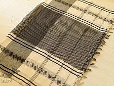 Paromita ~ Handloom Cotton Saree - Off White