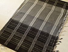 Paromita ~ Handloom Cotton Black & Grey Saree