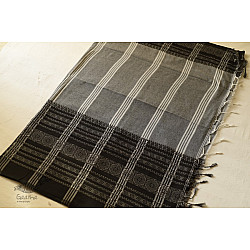 Paromita ~ Handloom Cotton Black & Grey Saree