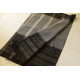 Traditional Bengali cotton Black & Grey Saree