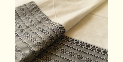 Paromita ~ Handloom Cotton Black & White Saree