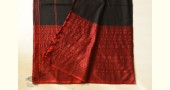 Traditional Bengali cotton Black With Red Woven Border Saree