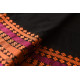 Handloom Cotton Bengali Saree  - Black with Woven Border