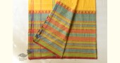 Traditional Bengali cotton saree - Yellow