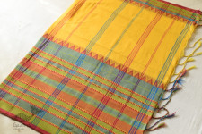 Paromita ~ Handloom Cotton Saree - Yellow