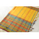 Traditional Bengali cotton saree - Yellow