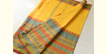 Paromita ~ Handloom Cotton Saree - Yellow