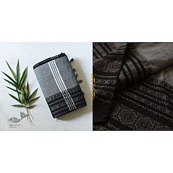 Paromita ~ Handloom Cotton Black & Grey Saree