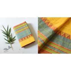 Paromita ~ Handloom Cotton Saree - Yellow