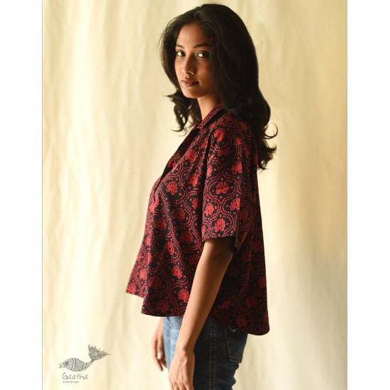 buy Batik Cotton Loose Shirt for Women