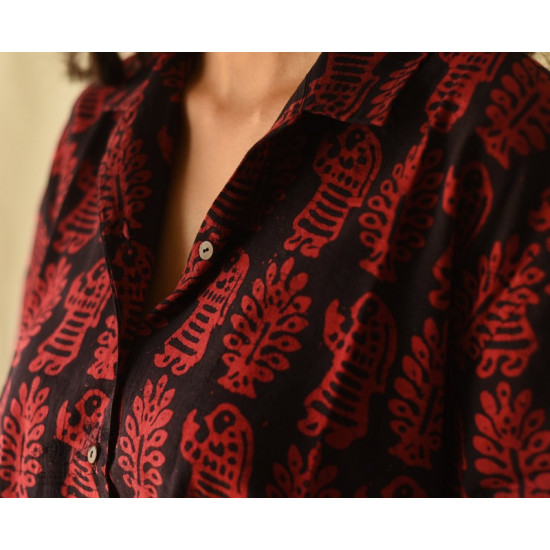 buy Batik Cotton Shirt . Block Printed