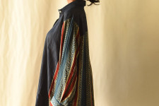 Modal Silk Ajrakh & Denim Dress / Long Line Shirt