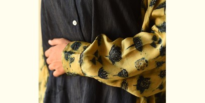 Ajrakh Modal Silk & Denim Dress
