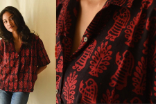 Itr . इत्र | Batik Cotton Loose Black Shirt | Exclusive