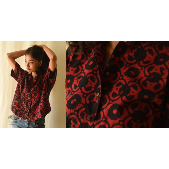 buy Block Printed Batik Cotton Shirt