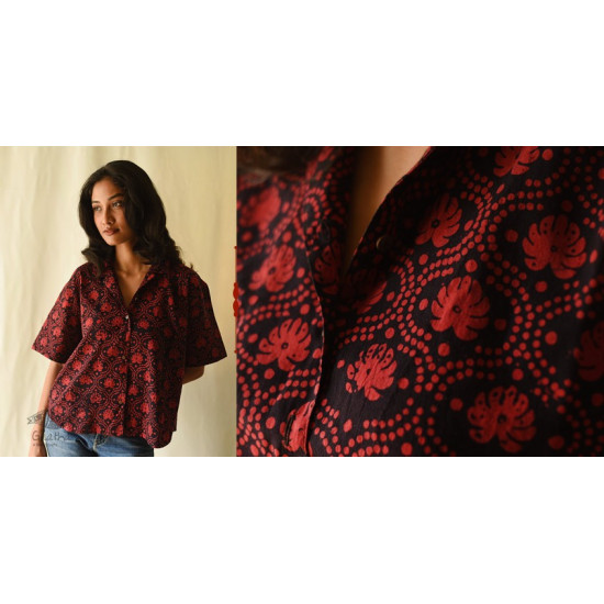 buy Batik Cotton Loose Shirt for Women