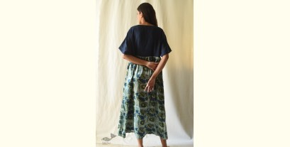Amaara . अमारा | Batic Modal Silk & Denim Dress