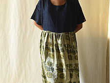 Amaara . अमारा | Batic Modal Silk And Denim Dress