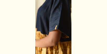 Amaara . अमारा | Denim & Batic Modal Silk Dress