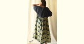 shop Batic Modal Silk +  Denim Dress - Sky Blue