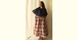 Amaara . अमारा | Batic Modal Silk & Denim Long Dress